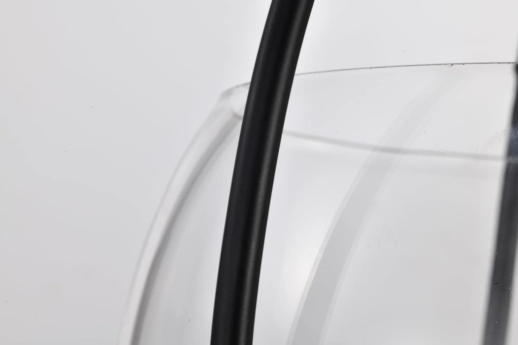Pendant Nuvo 60-7820 Amado 3 Light Pendant - 14 Inches - Matte Black Finish - Clear Glass Nuvo