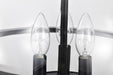 Pendant Nuvo 60-7820 Amado 3 Light Pendant - 14 Inches - Matte Black Finish - Clear Glass Nuvo