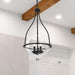 Pendant Nuvo 60-7820 Amado 3 Light Pendant - 14 Inches - Matte Black Finish - Clear Glass Nuvo