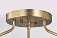 Semi Flush Mount Nuvo 60-7821 Amado 3 Light Semi Flush Mount - Vintage Brass Finish - Clear Glass Nuvo