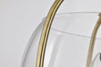 Semi Flush Mount Nuvo 60-7821 Amado 3 Light Semi Flush Mount - Vintage Brass Finish - Clear Glass Nuvo