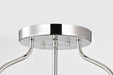 Semi Flush Mount Nuvo 60-7822 Amado 3 Light Semi Flush Mount - Polished Nickel Finish - Clear Glass Nuvo