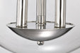 Semi Flush Mount Nuvo 60-7822 Amado 3 Light Semi Flush Mount - Polished Nickel Finish - Clear Glass Nuvo