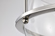 Semi Flush Mount Nuvo 60-7822 Amado 3 Light Semi Flush Mount - Polished Nickel Finish - Clear Glass Nuvo