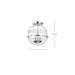 Semi Flush Mount Nuvo 60-7822 Amado 3 Light Semi Flush Mount - Polished Nickel Finish - Clear Glass Nuvo