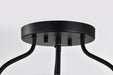 Semi Flush Mount Nuvo 60-7823 Amado 3 Light Semi Flush Mount - Matte Black Finish - Clear Glass Nuvo
