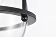 Semi Flush Mount Nuvo 60-7823 Amado 3 Light Semi Flush Mount - Matte Black Finish - Clear Glass Nuvo