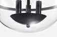 Semi Flush Mount Nuvo 60-7823 Amado 3 Light Semi Flush Mount - Matte Black Finish - Clear Glass Nuvo