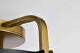 Semi Flush Mount Nuvo 60-7841 Altos 4 Light Semi Flush - Matte Black and Natural Brass Finish Nuvo