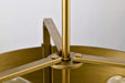Pendant Nuvo 60-7843 Altos 4 Light Medium Pendant - Matte Black and Natural Brass Finish Nuvo