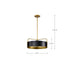 Pendant Nuvo 60-7843 Altos 4 Light Medium Pendant - Matte Black and Natural Brass Finish Nuvo
