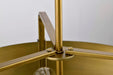 Pendant Nuvo 60-7844 Altos 5 Light Large Pendant - Matte Black and Natural Brass Finish Nuvo