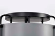Semi Flush Mount Nuvo 60-7850 Altos 3 Light Semi Flush - 14 Inches - Gray and Matte Black Finish Nuvo