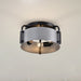 Semi Flush Mount Nuvo 60-7850 Altos 3 Light Semi Flush - 14 Inches - Gray and Matte Black Finish Nuvo