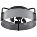 Semi Flush Mount Nuvo 60-7851 Altos 4 Light Semi Flush - 18 Inches - Gray and Matte Black Finish Nuvo