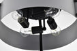 Semi Flush Mount Nuvo 60-7851 Altos 4 Light Semi Flush - 18 Inches - Gray and Matte Black Finish Nuvo