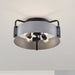 Semi Flush Mount Nuvo 60-7851 Altos 4 Light Semi Flush - 18 Inches - Gray and Matte Black Finish Nuvo