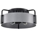Semi Flush Mount Nuvo 60-7851 Altos 4 Light Semi Flush - 18 Inches - Gray and Matte Black Finish Nuvo