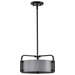 Pendant Nuvo 60-7852 Altos 3 Light Small Pendant - Gray and Matte Black Finish Nuvo