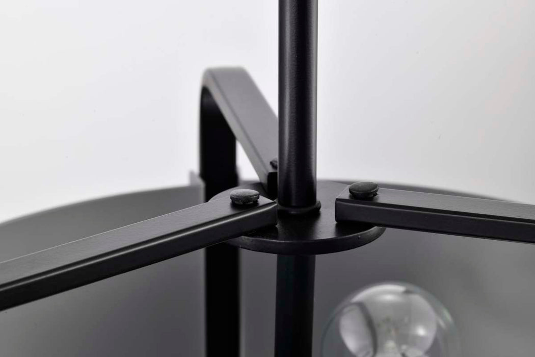 Pendant Nuvo 60-7852 Altos 3 Light Small Pendant - Gray and Matte Black Finish Nuvo