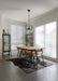 Pendant Nuvo 60-7852 Altos 3 Light Small Pendant - Gray and Matte Black Finish Nuvo