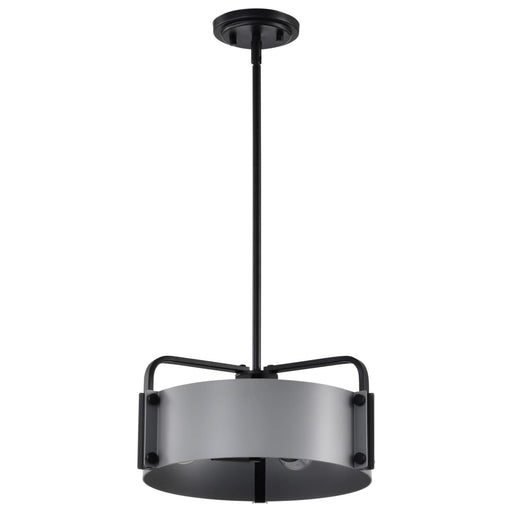 Pendant Nuvo 60-7852 Altos 3 Light Small Pendant - Gray and Matte Black Finish Nuvo