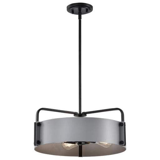 Pendant Nuvo 60-7853 Altos 4 Light Medium Pendant - Gray and Matte Black Finish Nuvo