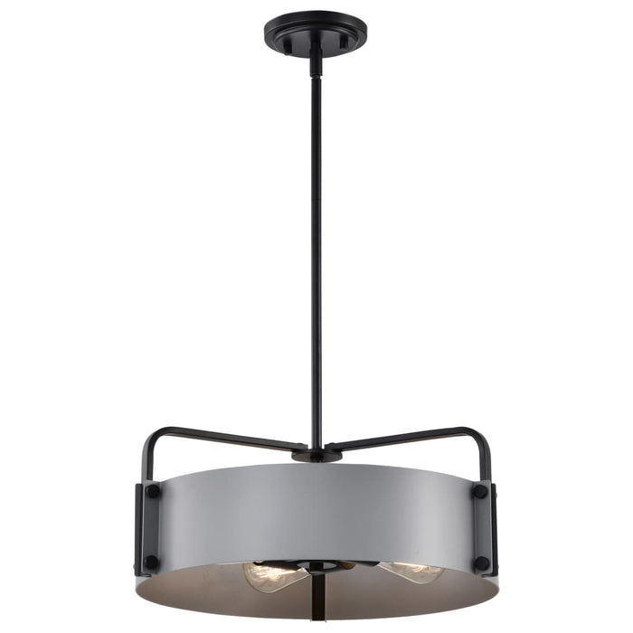 Pendant Nuvo 60-7853 Altos 4 Light Medium Pendant - Gray and Matte Black Finish Nuvo