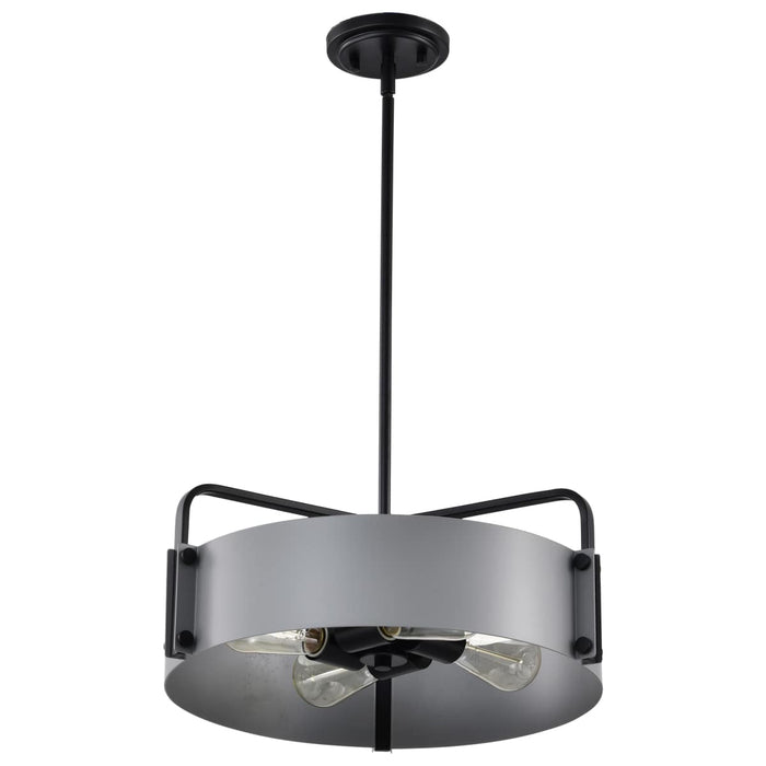 Pendant Nuvo 60-7853 Altos 4 Light Medium Pendant - Gray and Matte Black Finish Nuvo