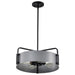 Pendant Nuvo 60-7853 Altos 4 Light Medium Pendant - Gray and Matte Black Finish Nuvo