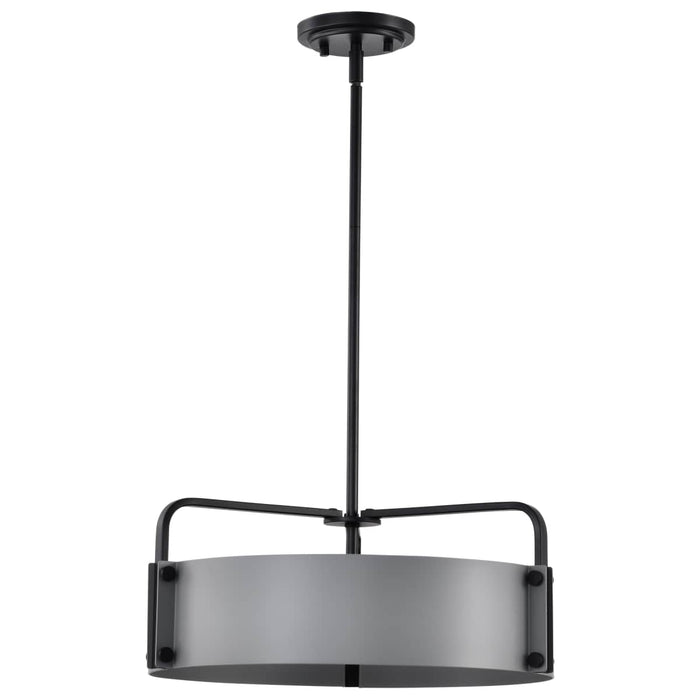 Pendant Nuvo 60-7853 Altos 4 Light Medium Pendant - Gray and Matte Black Finish Nuvo