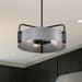 Pendant Nuvo 60-7853 Altos 4 Light Medium Pendant - Gray and Matte Black Finish Nuvo