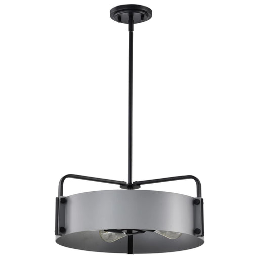 Pendant Nuvo 60-7853 Altos 4 Light Medium Pendant - Gray and Matte Black Finish Nuvo