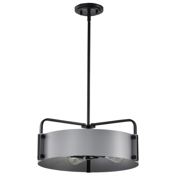 Pendant Nuvo 60-7853 Altos 4 Light Medium Pendant - Gray and Matte Black Finish Nuvo