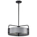 Pendant Nuvo 60-7853 Altos 4 Light Medium Pendant - Gray and Matte Black Finish Nuvo