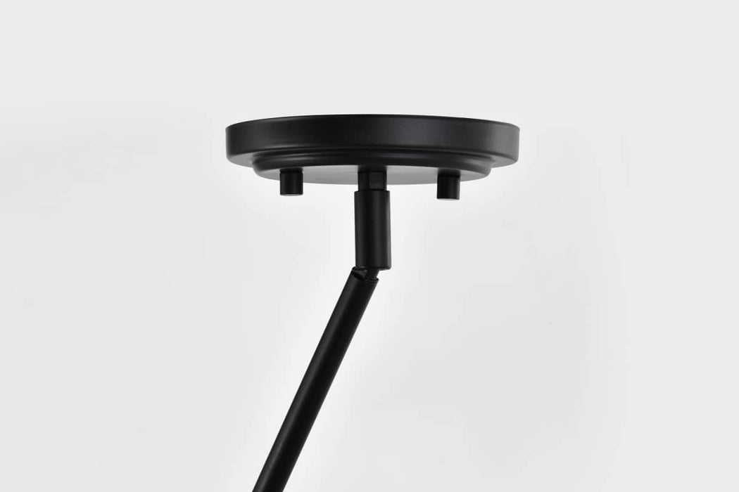 Pendant Nuvo 60-7854 Altos 5 Light Large Pendant - Gray and Matte Black Finish Nuvo