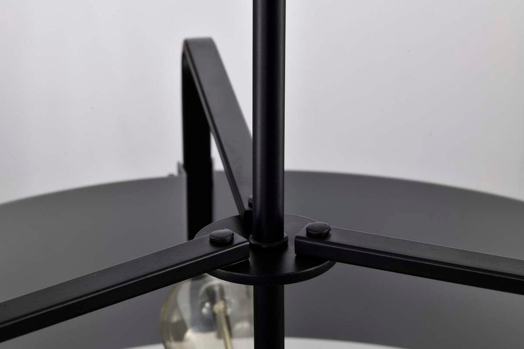 Pendant Nuvo 60-7854 Altos 5 Light Large Pendant - Gray and Matte Black Finish Nuvo