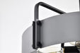 Pendant Nuvo 60-7854 Altos 5 Light Large Pendant - Gray and Matte Black Finish Nuvo