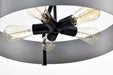 Pendant Nuvo 60-7854 Altos 5 Light Large Pendant - Gray and Matte Black Finish Nuvo