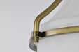 Flush Mount Nuvo 60-7860 Valdora 1 Light Flush Mount - 10 Inches - Natural Brass Finish - White Opal Glass Nuvo