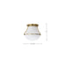 Flush Mount Nuvo 60-7860 Valdora 1 Light Flush Mount - 10 Inches - Natural Brass Finish - White Opal Glass Nuvo