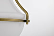 Flush Mount Nuvo 60-7861 Valdora 1 Light Flush Mount - 14 Inches - Natural Brass Finish - White Opal Glass Nuvo