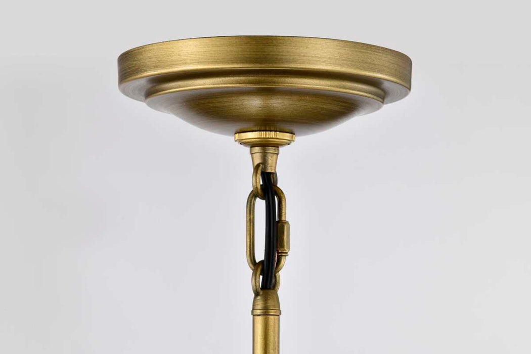 Pendant Nuvo 60-7862 Valdora 1 Light Pendant - 10 Inches - Natural Brass Finish - White Opal Glass Nuvo