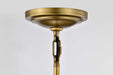 Pendant Nuvo 60-7862 Valdora 1 Light Pendant - 10 Inches - Natural Brass Finish - White Opal Glass Nuvo