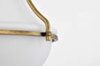 Pendant Nuvo 60-7862 Valdora 1 Light Pendant - 10 Inches - Natural Brass Finish - White Opal Glass Nuvo