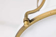 Pendant Nuvo 60-7862 Valdora 1 Light Pendant - 10 Inches - Natural Brass Finish - White Opal Glass Nuvo