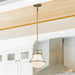 Pendant Nuvo 60-7862 Valdora 1 Light Pendant - 10 Inches - Natural Brass Finish - White Opal Glass Nuvo