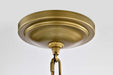 Pendant Nuvo 60-7863 Valdora 1 Light Pendant - 14 Inches - Natural Brass Finish - White Opal Glass Nuvo