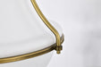 Pendant Nuvo 60-7863 Valdora 1 Light Pendant - 14 Inches - Natural Brass Finish - White Opal Glass Nuvo