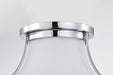 Flush Mount Nuvo 60-7870 Valdora 1 Light Flush Mount - 10 Inches - Polished Nickel - White Opal Glass - Polished Nickel Finish Nuvo